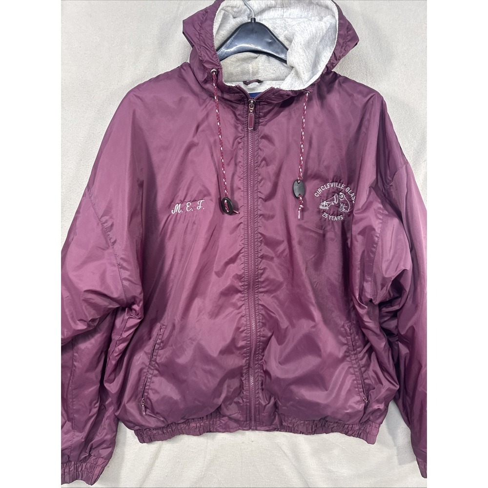 Vintage Circleville Glass RCA Ohio Employee Anniversary Jacket 2XL XXL